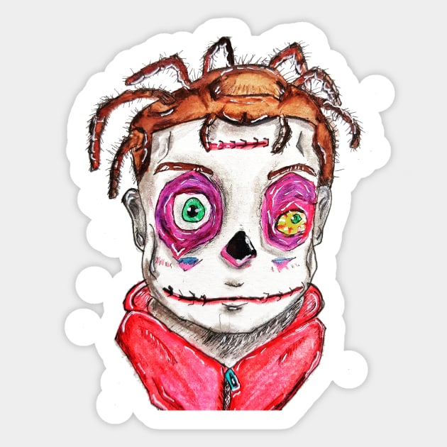 Zombie boy pattern Sticker by KylePrescott